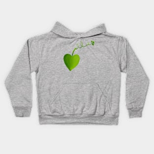 Heart Leaf on a Vine Kids Hoodie